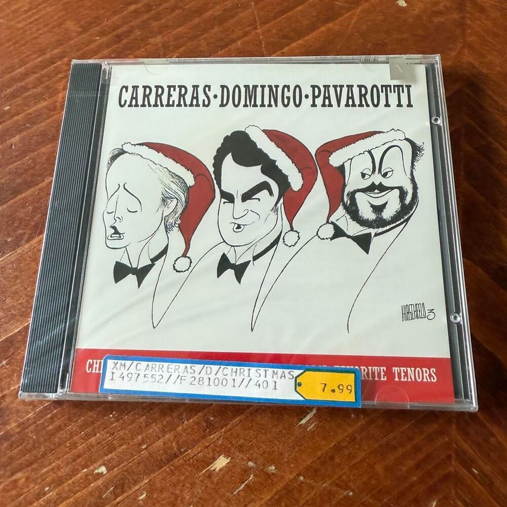 Sony CD White Carreras Domingo Pavarotti Christmas Favorites Sealed Opera Media